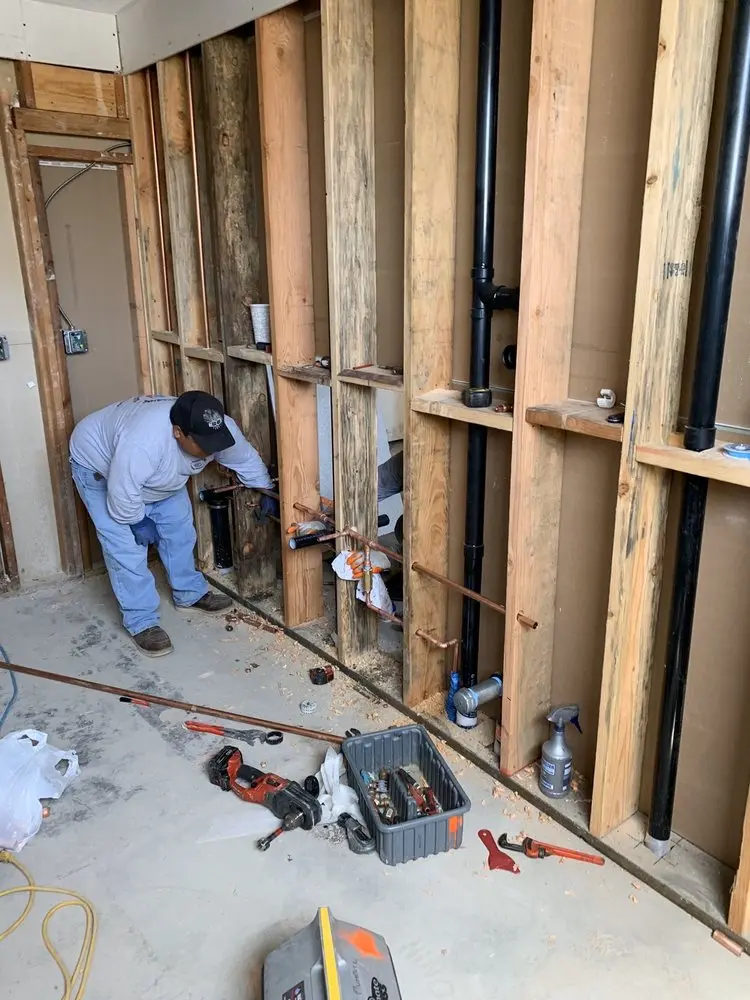 Commercial rough-in plumbing for Water Heater Replacement in Waverly Woods